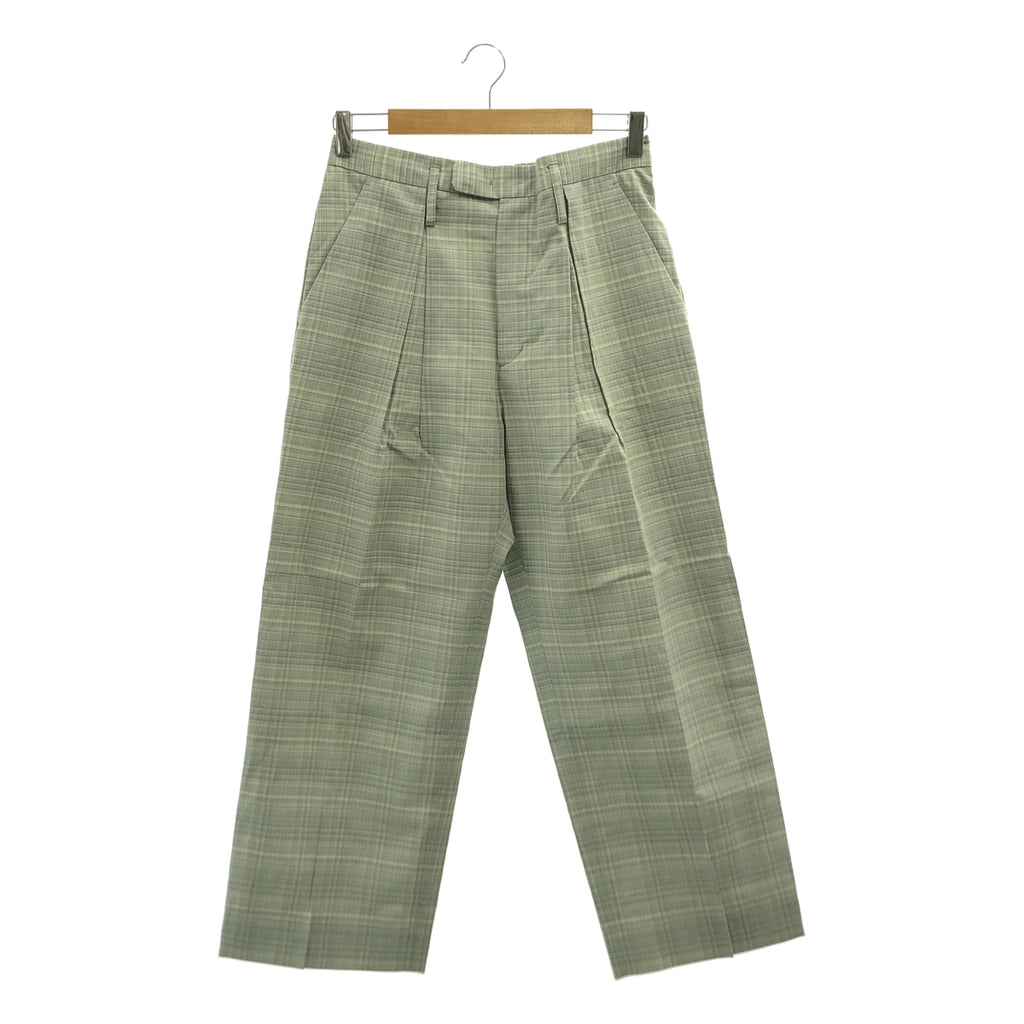 PUBLIC TOKYO | 苧麻格紋休閒褲 | 2碼 | 男士