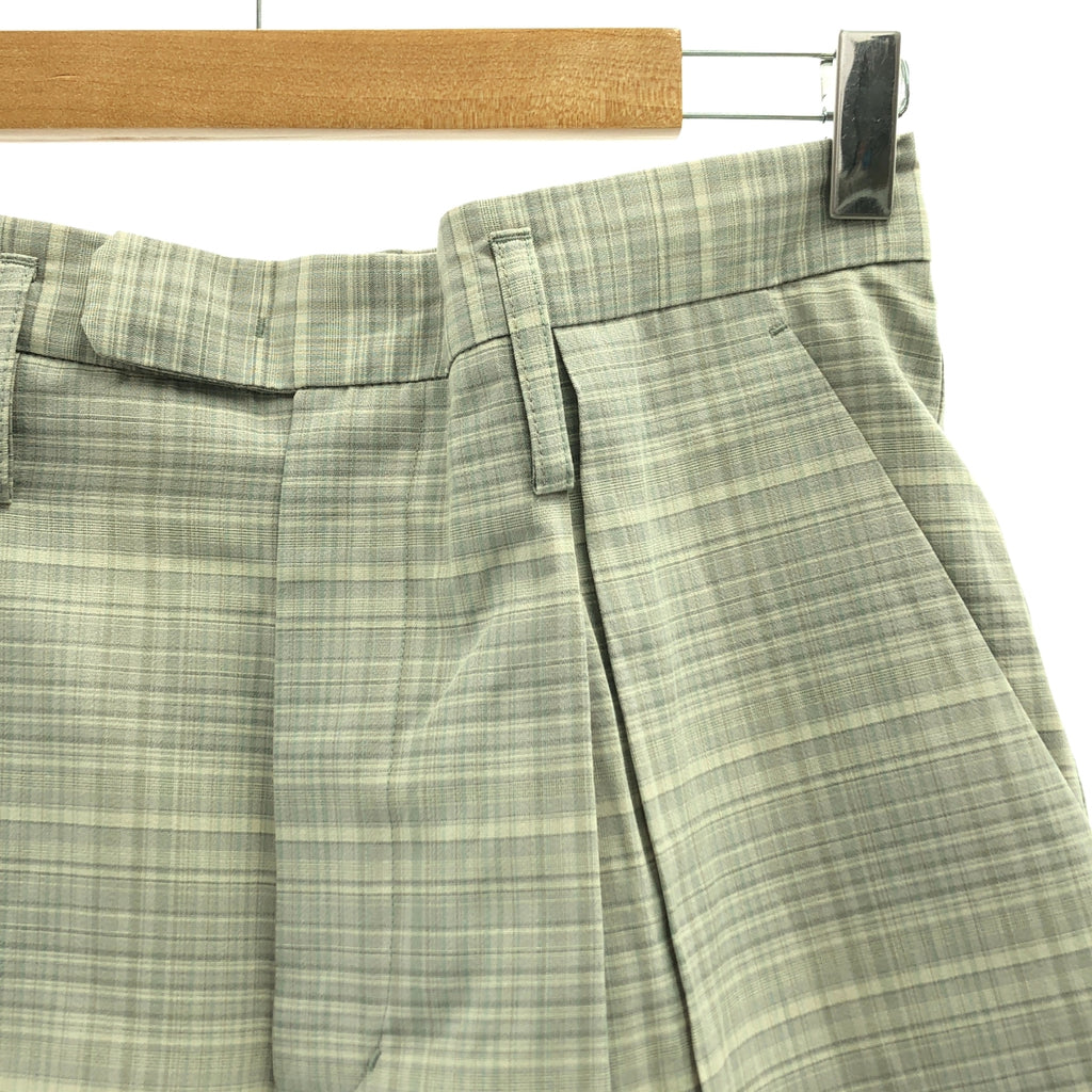 PUBLIC TOKYO | 苧麻格紋休閒褲 | 2碼 | 男士