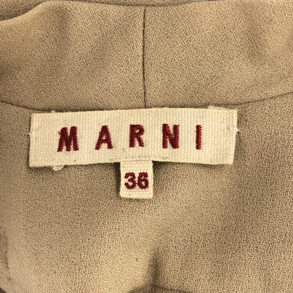 MARNI / マルニ | ウール リボンカラー. フロントタック 半袖チュニック ブラウス | 36 | レディース