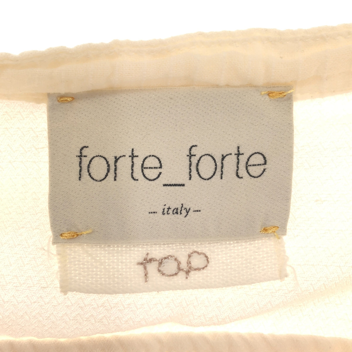 forte_forte / Forte Forte | Viscose gathered stand-up collar shirt blouse | 1 | Ecru | Women's