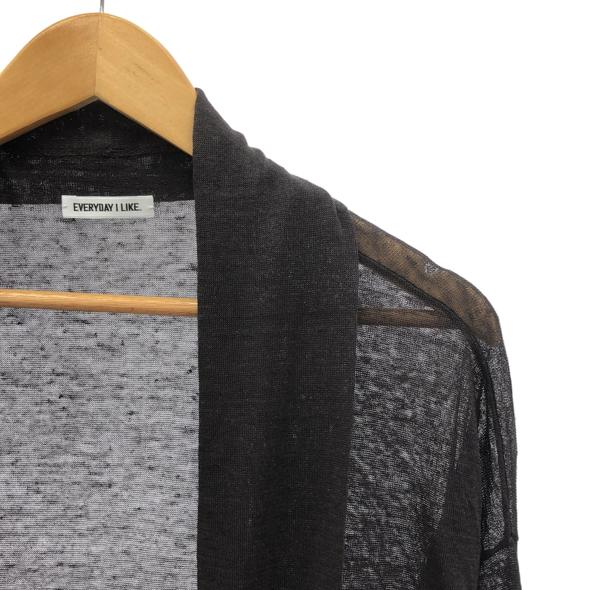 我喜歡的每一天。 | 2024SS | Deuxieme Classe Leeway 透視長版開襟衫 | F 碼 | 棕色 | 女款