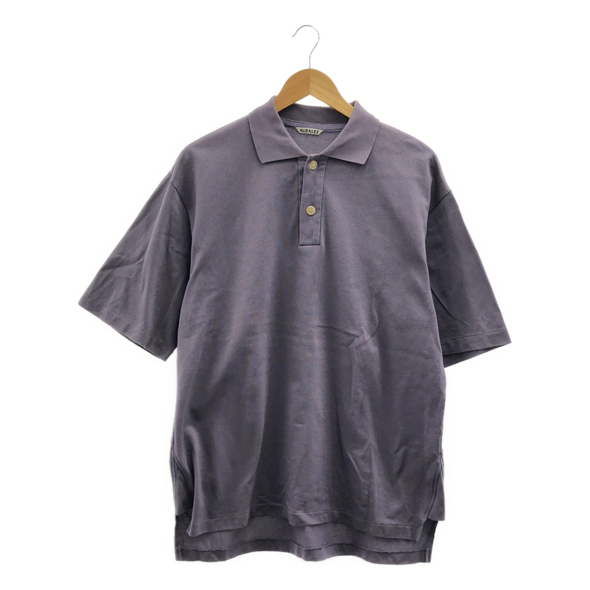 AURALEE / オーラリー | 2022SS | SUPER FINE COTTON SALT SHRINK PIQUE BIG POLO / オーバーシルエット ポロシャツ カットソー | 4 | メンズ