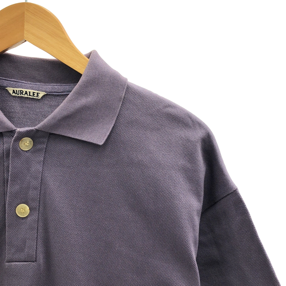 AURALEE / オーラリー | 2022SS | SUPER FINE COTTON SALT SHRINK PIQUE BIG POLO / オーバーシルエット ポロシャツ カットソー | 4 | メンズ