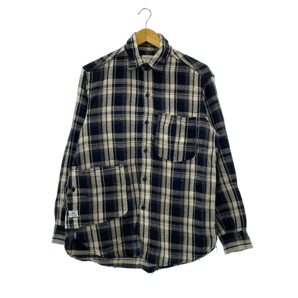 SASSAFRAS / 사사후라스 | Diggin Shirt Twill Check 트윌 체크 디깅 셔츠 | S | 남성