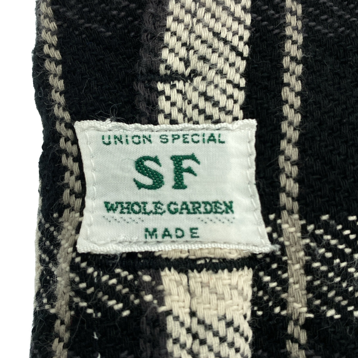 SASSAFRAS / ササフラス | Diggin Shirt Twill Check ツイルチェック ディギンシャツ | S | ブラック / ホワイト | メンズ