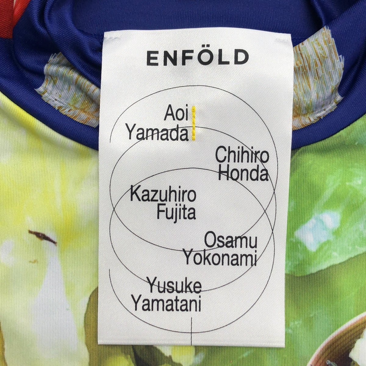 ENFOLD | 第 10 次合作 Aoi Yamada 便當印花緊身衣 | 尺寸 38 |