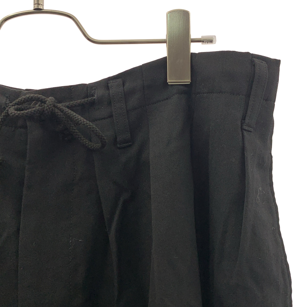 YOHJI YAMAMOTO POUR HOMME / ヨウジヤマモトプールオム | 2021AW | ウール ギャバジン ドローストリング タック ワイド バルーンパンツ | 3 | メンズ