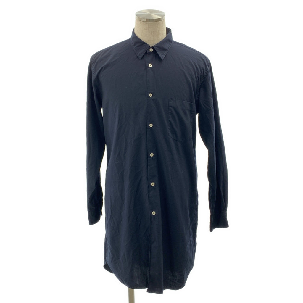 COMME des GARÇONS HOMME PLUS | 聚酯纖維超大款常規領長襯衫 | M碼 |