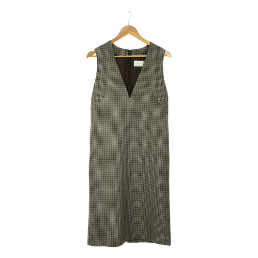 UNITED ARROWS | Wool blend gun club check jumper skirt dress | 36 | Women's