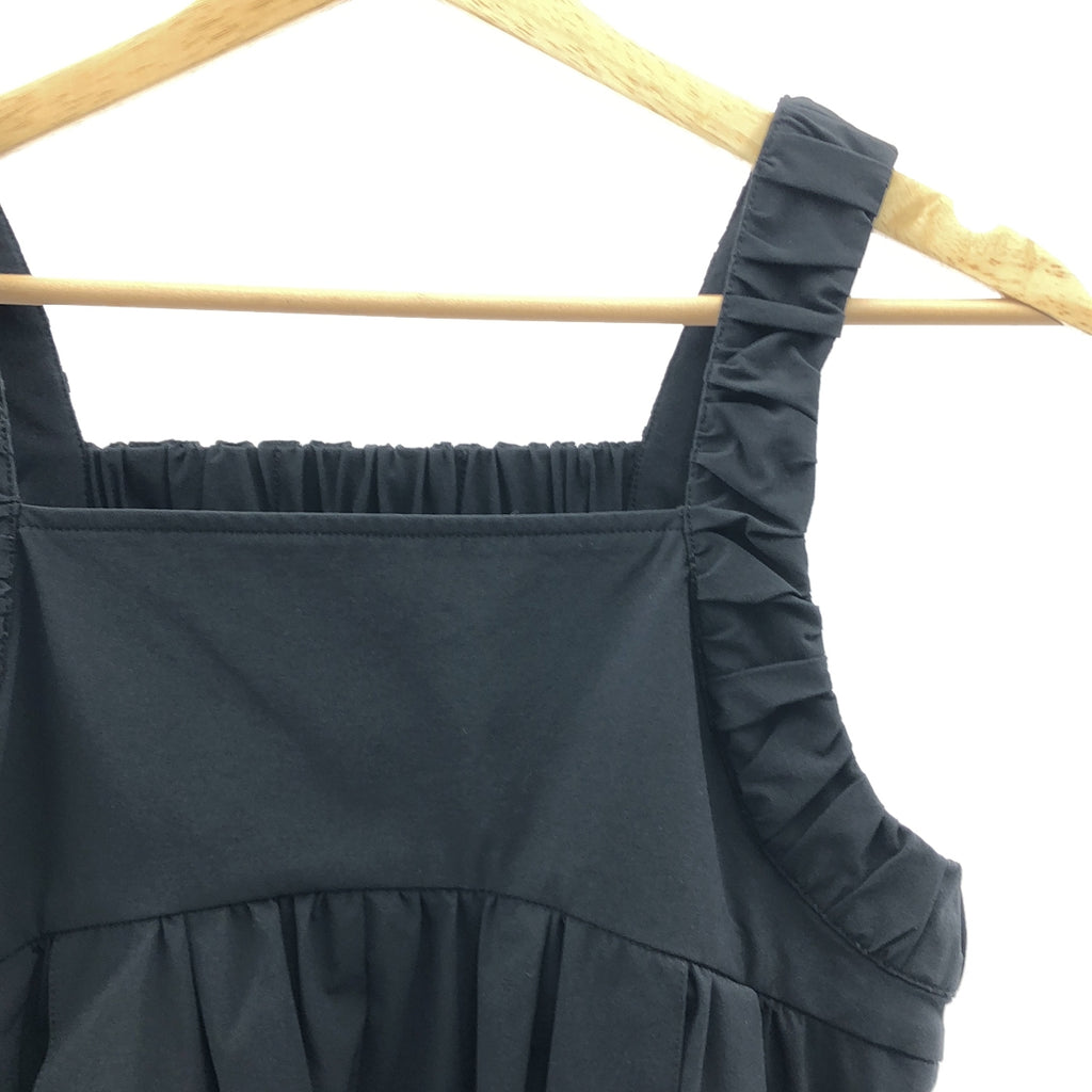 【美品】  MIESROHE / ミースロエ | タックギャザーオールインワン / ウォッシャブル | 0 | ブラック | レディース
