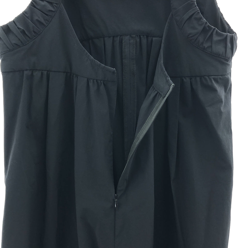 【美品】  MIESROHE / ミースロエ | タックギャザーオールインワン / ウォッシャブル | 0 | ブラック | レディース