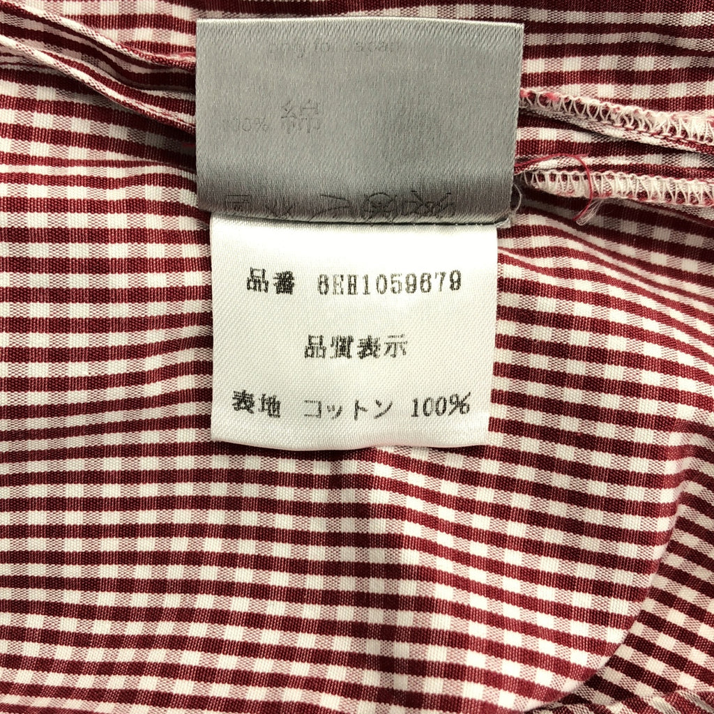 Dior Homme | 2006 春夏 | Eddie Evans 時期格紋無袖襯衫 | 尺寸 39 | 紅/白 | 男款