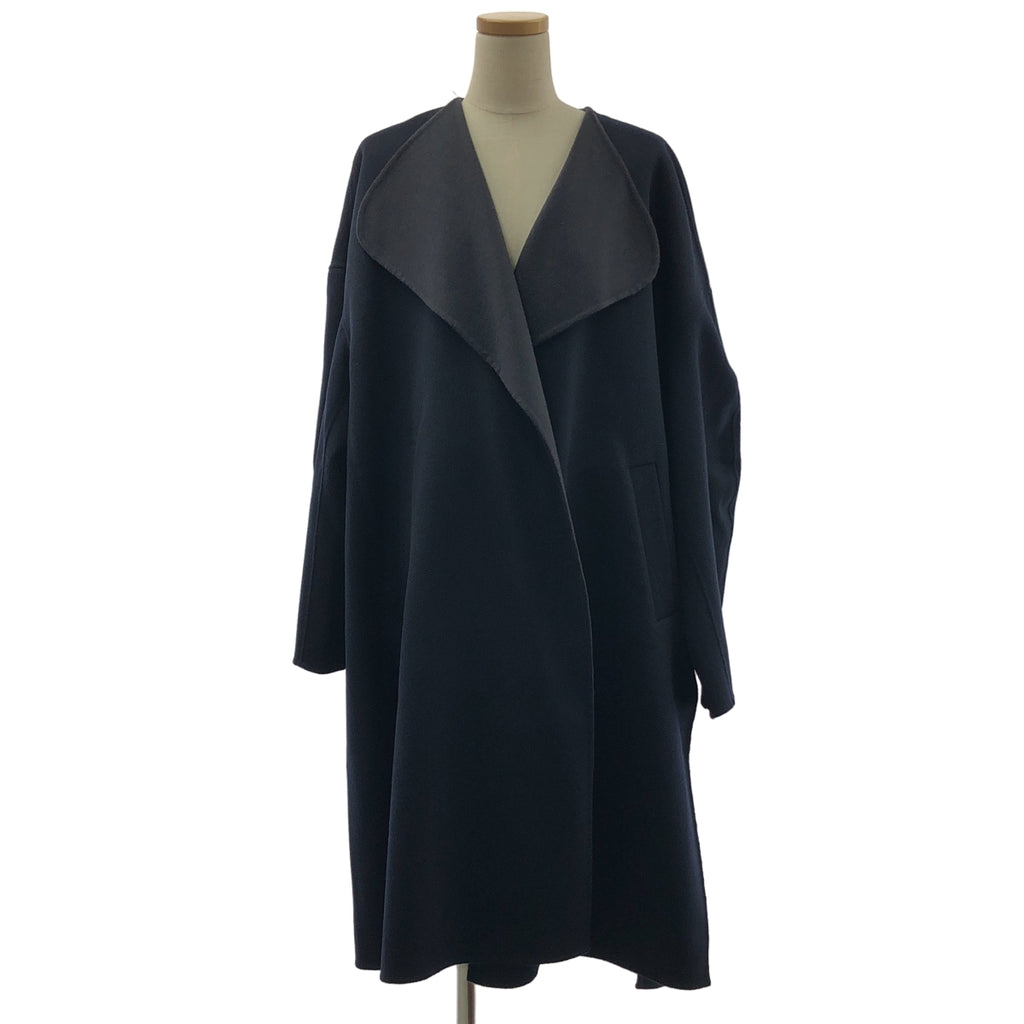 ENFOLD | 2022 秋冬系列 | 羊毛無領 River 大衣 | 尺寸 38 |