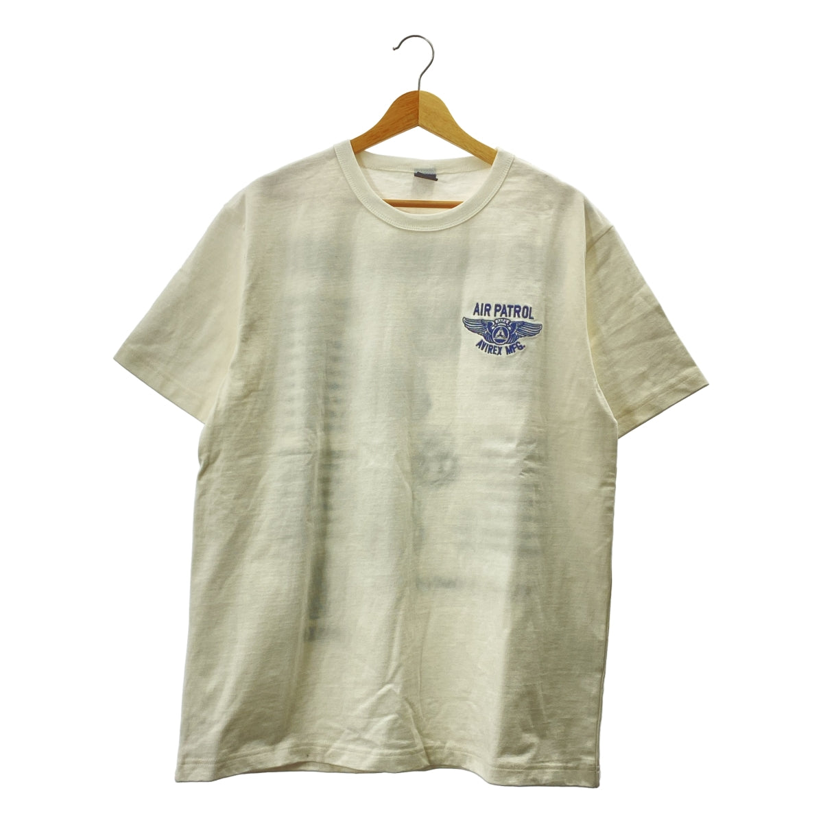 AVIREX / 아빌렉스 | 코튼 자수 티셔츠 | 2XL | 남성