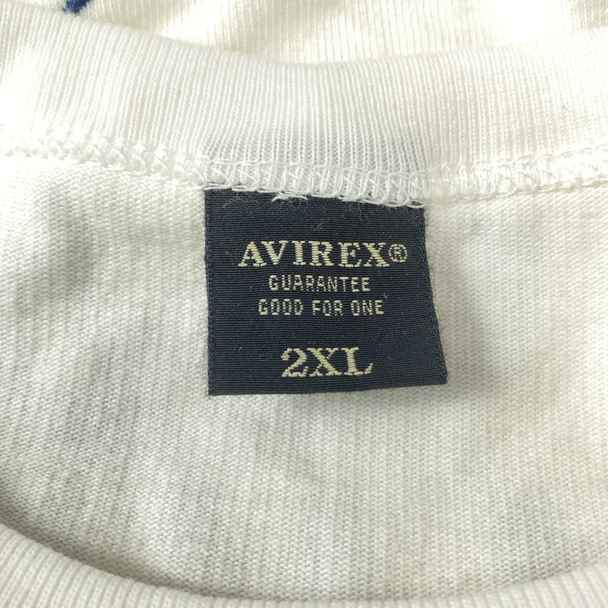 AVIREX / 아빌렉스 | 코튼 자수 티셔츠 | 2XL | 남성