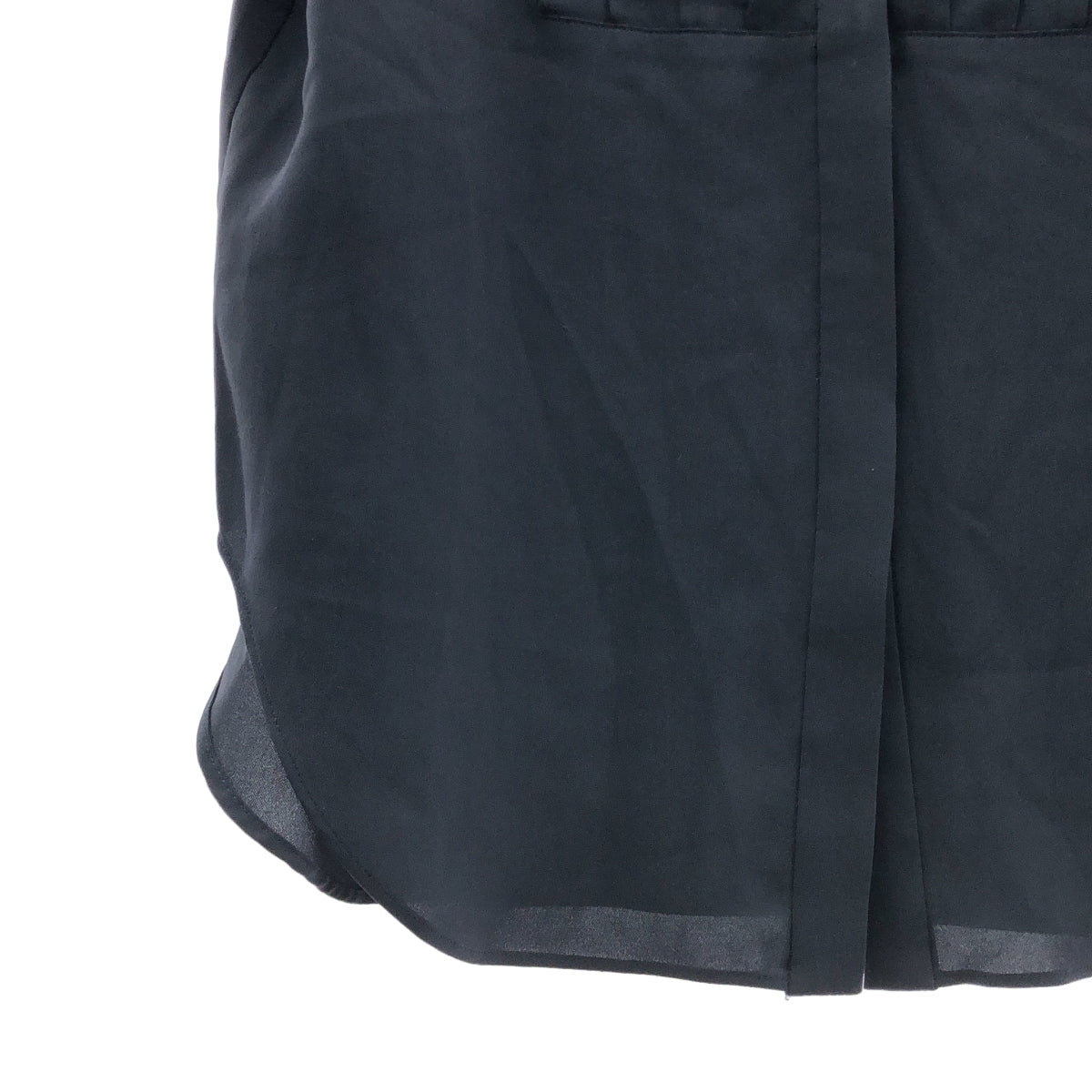 BEIGE, / 베이지 | 트리아세테이트 쉬폰 주름 블라우스 | 4 | 네이비 |