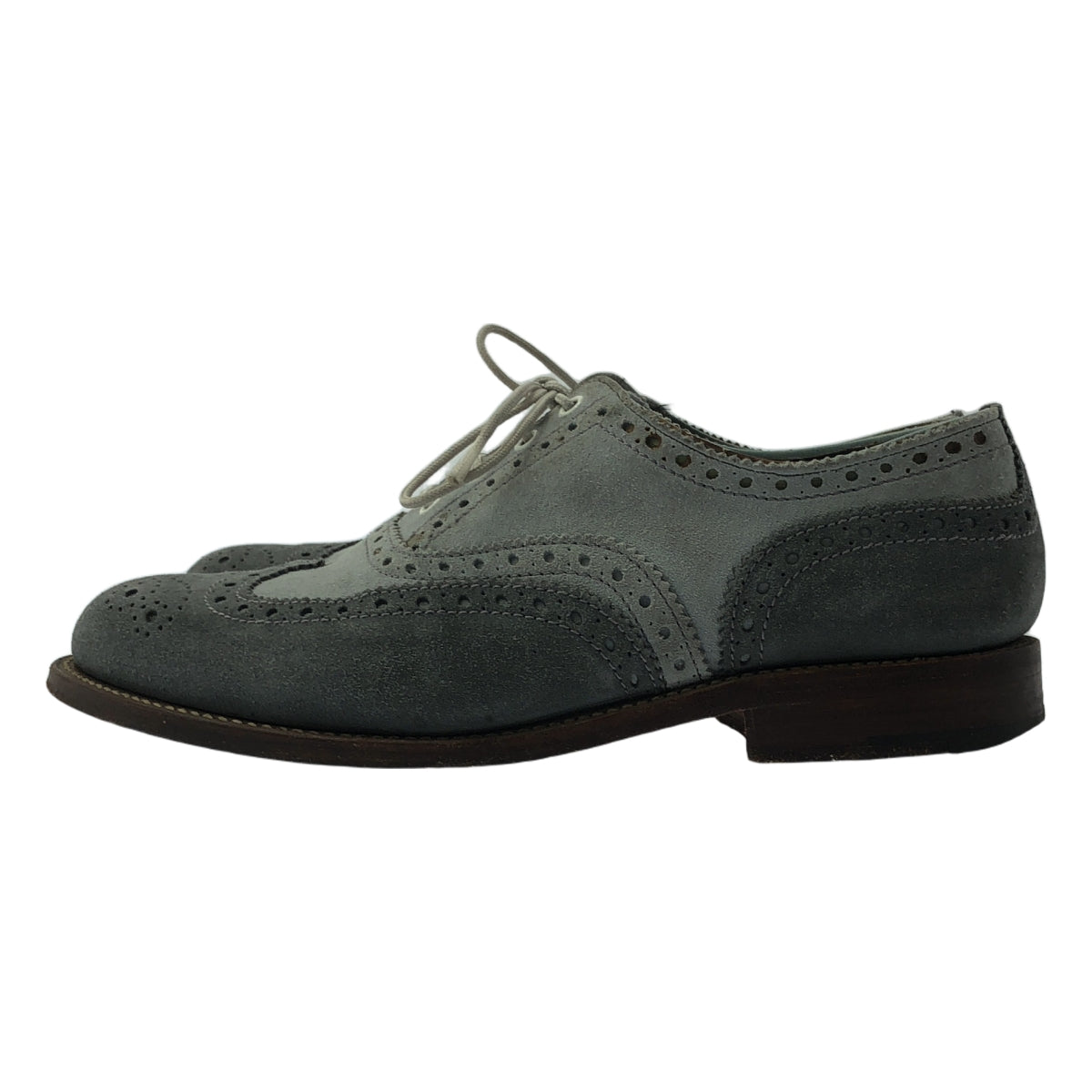 GRENSON / グレンソン | スエードレザー 2トーン ウイングチップ フルブローグ シューズ | 7 | グレー系 | メンズ