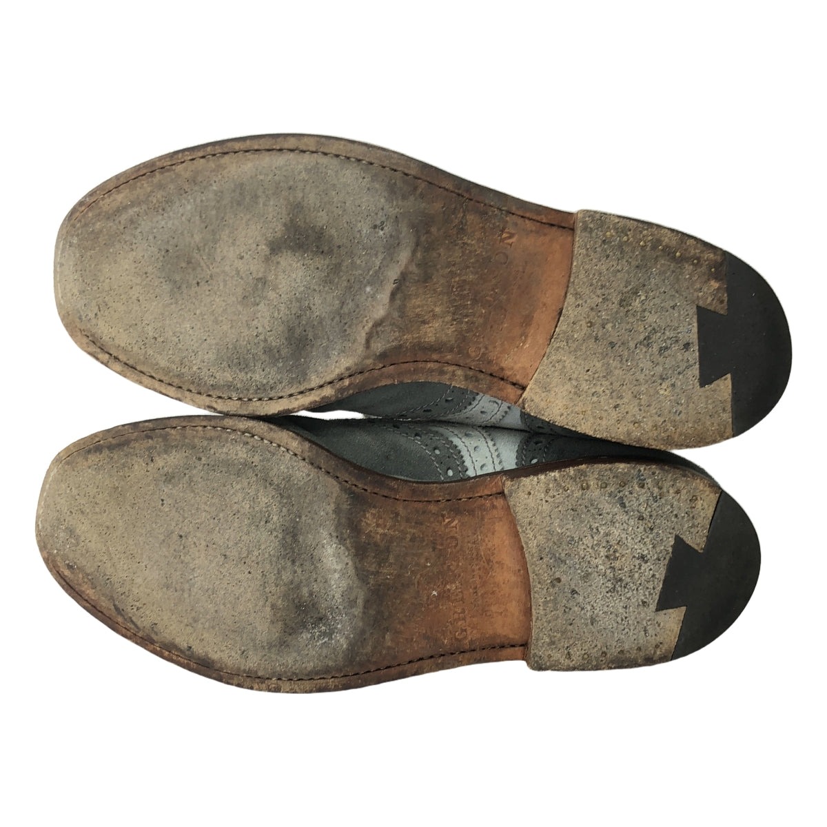 GRENSON / グレンソン | スエードレザー 2トーン ウイングチップ フルブローグ シューズ | 7 | グレー系 | メンズ