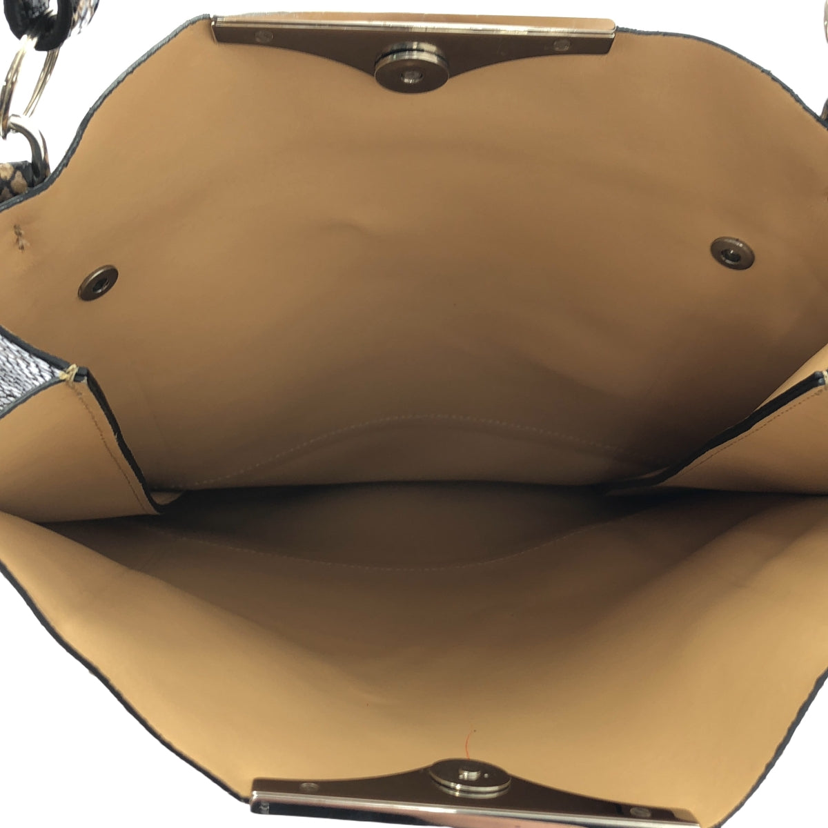 N°21 / 누메로벤투노 | 파이썬 양각 가죽 토트 백 | 브라운 계열 / 회색 계열 | 여성