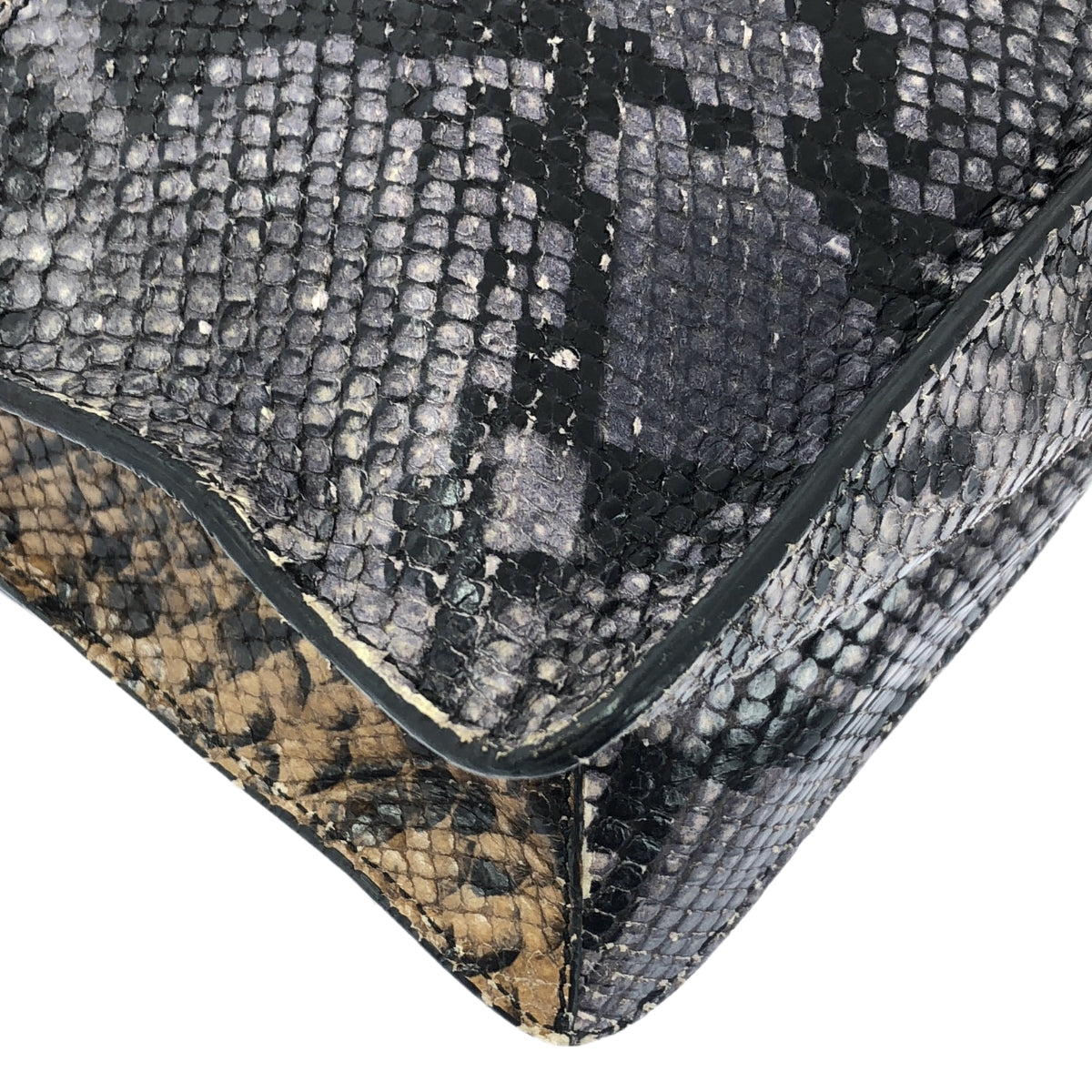 N°21 / ヌメロヴェントゥーノ | パイソン エンボスレザー トートバッグ | ブラウン系 / グレー系 | レディース