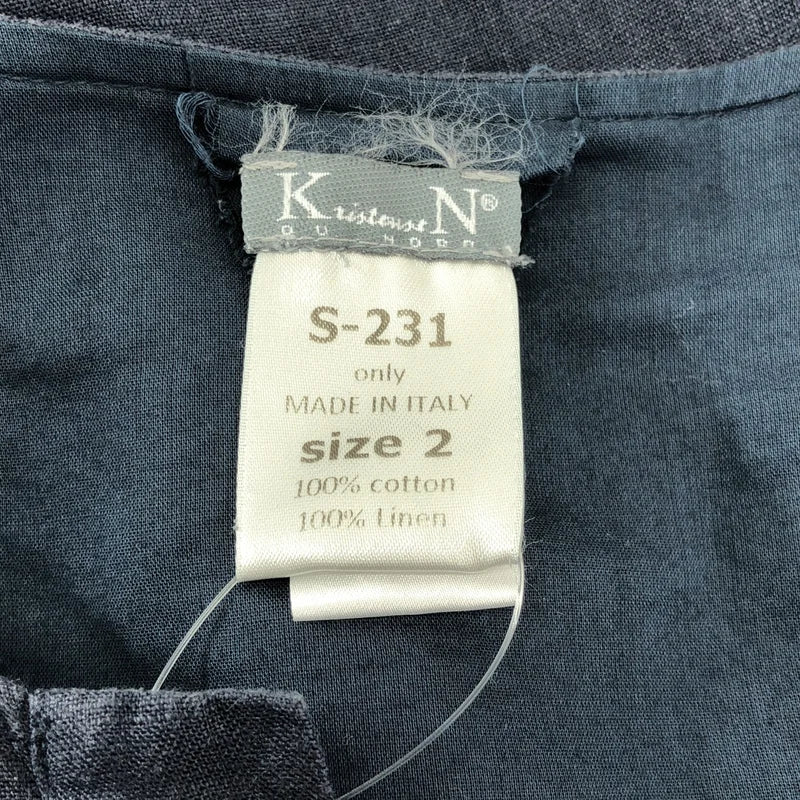 KRISTENSEN DU NORD / クリステンセンドゥノルド | コットン リネン カットオフ ノースリーブ ワンピース | 2 | レディース