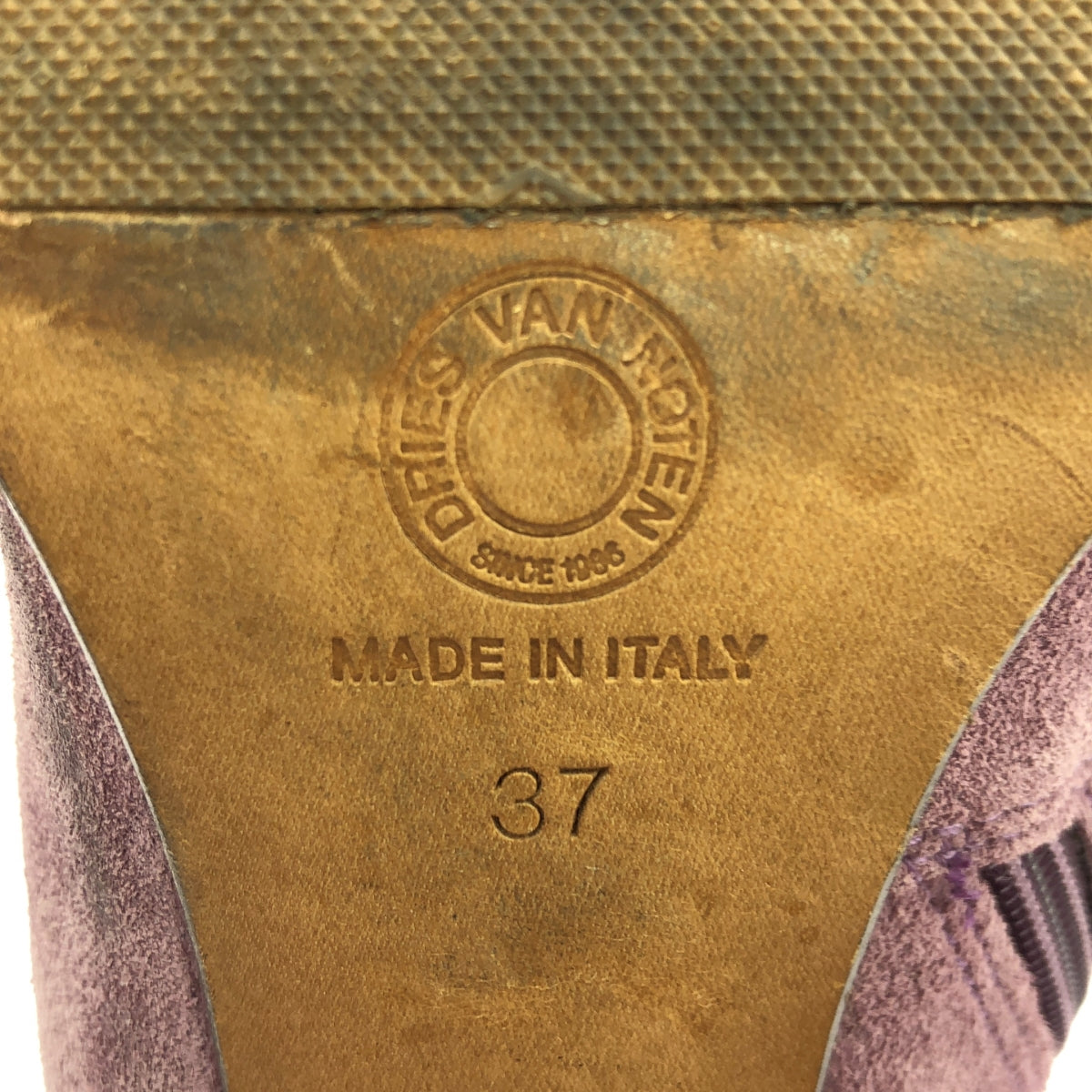 DRIES VAN NOTEN / ドリスヴァンノッテン | スエード チャンキーヒール