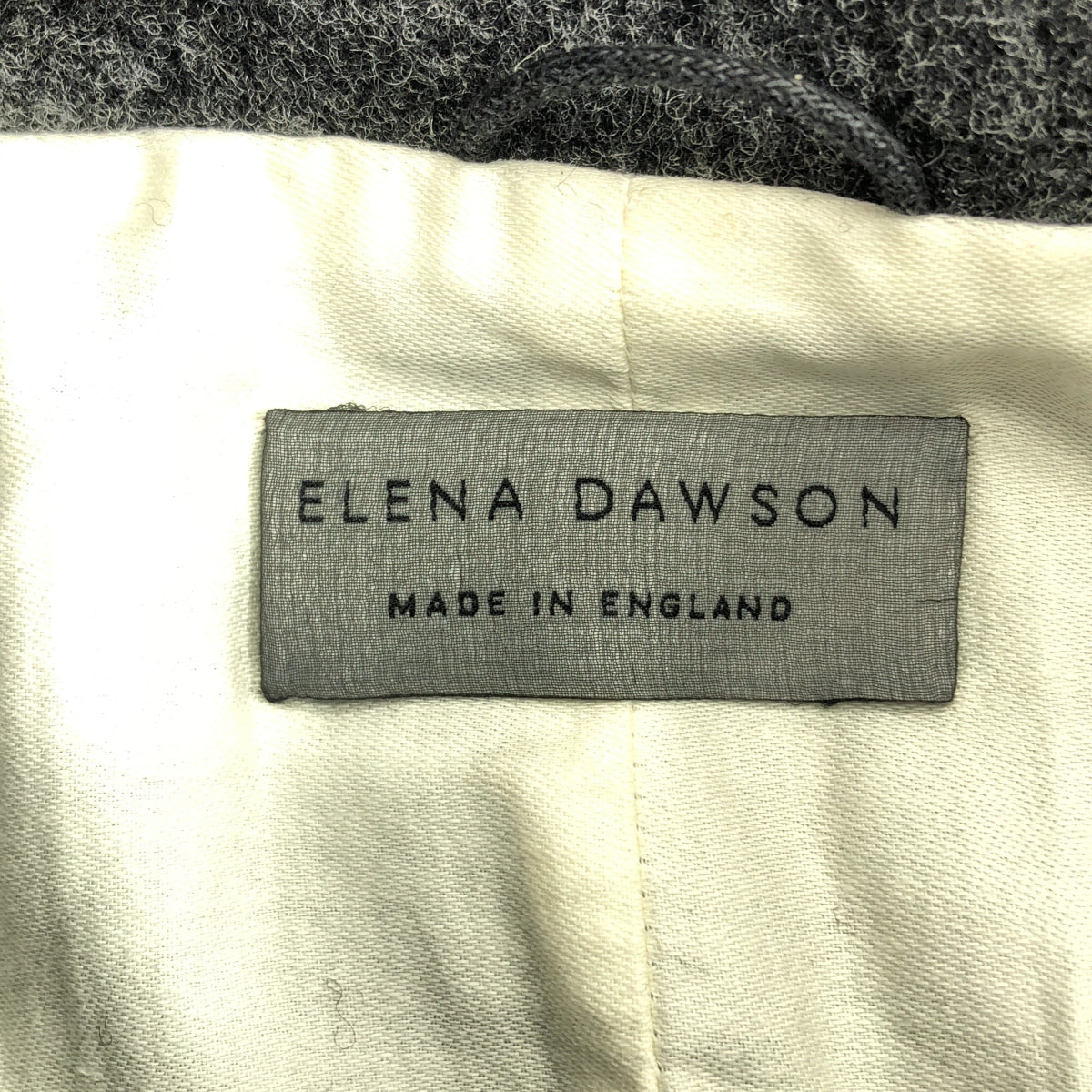 ELENA DAWSON | 羊毛平駁領五粒扣西裝外套 | XS碼 | 灰色 | 男士