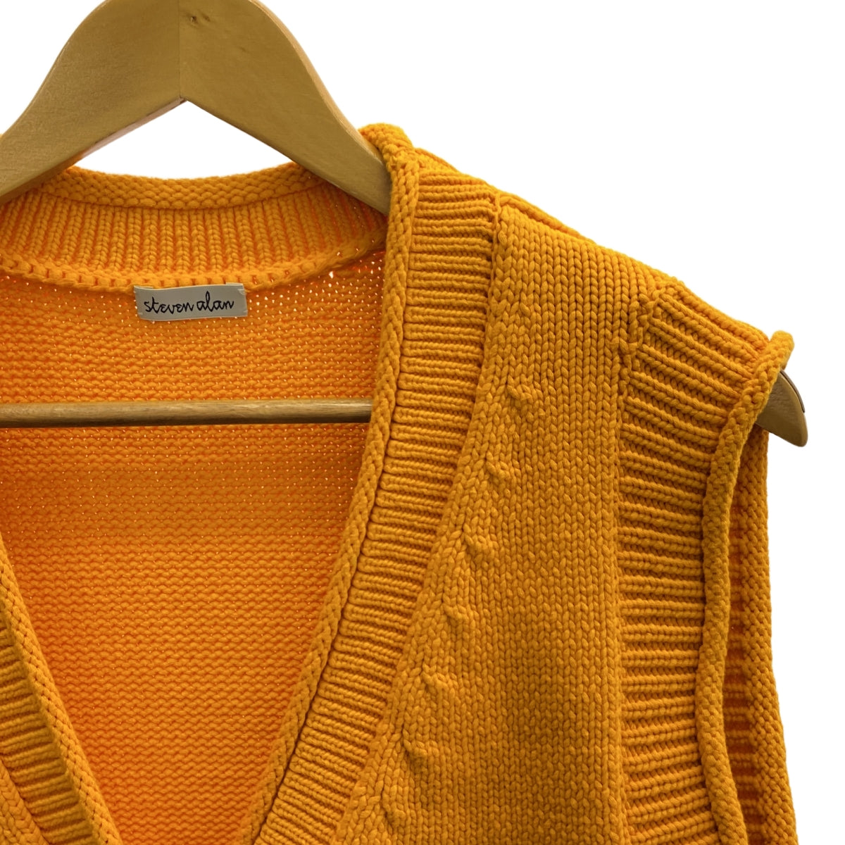 【미품】 steven alan / 스티븐 알란 | LILY KNIT VEST 니트 베스트 | 오렌지 | 여성