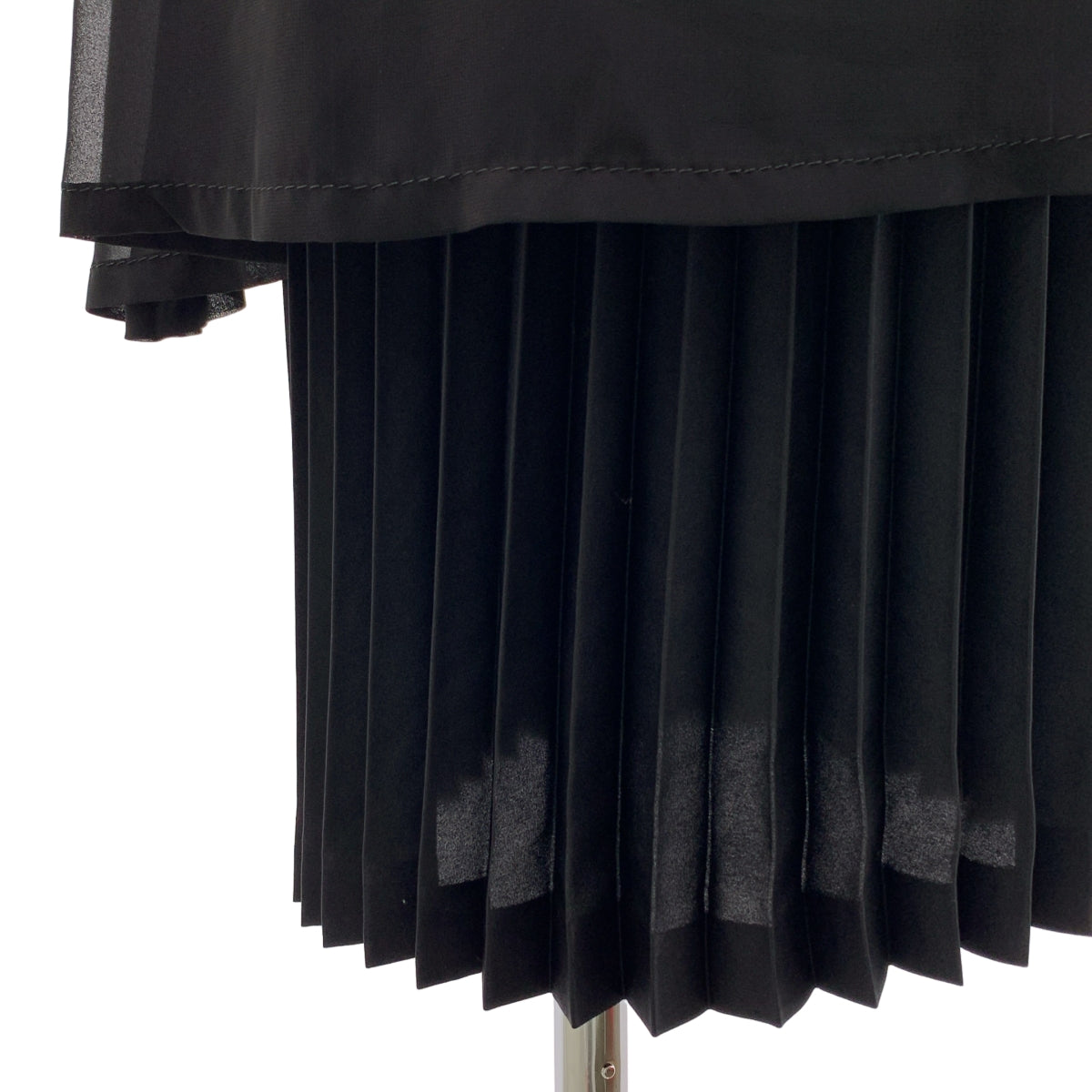 noir kei ninomiya / 느와르 케이니노미야 | 2017SS | 폴리 에스테르 플리츠 레이어드 백 Zip 원피스 | XS |