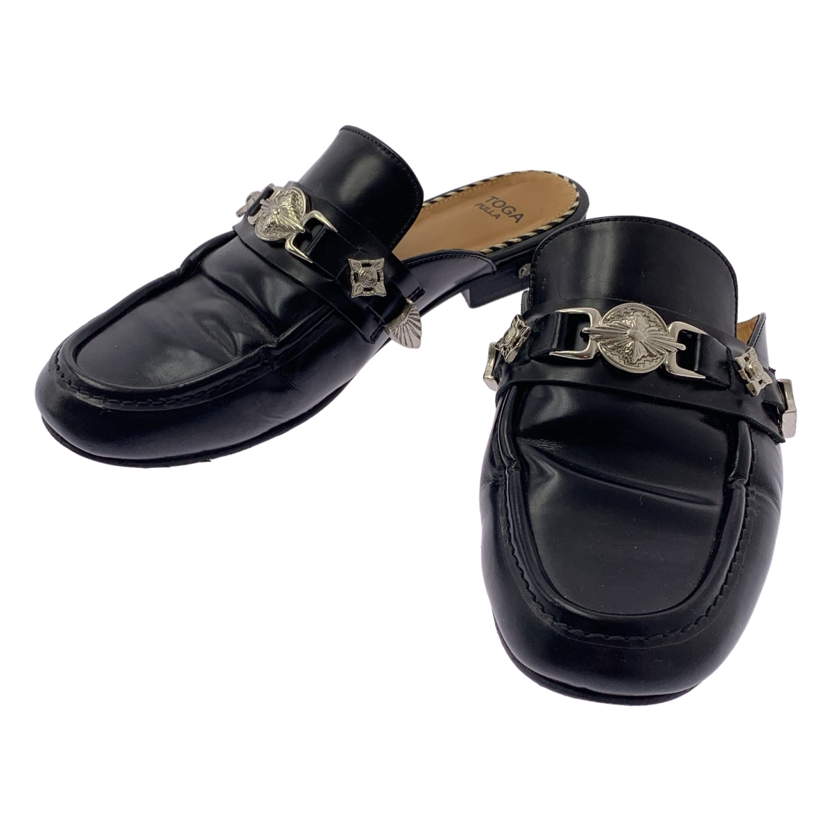 TOGA PULLA | POLIDO 皮革平底涼鞋/穆勒鞋 | 尺寸 38 | 女款