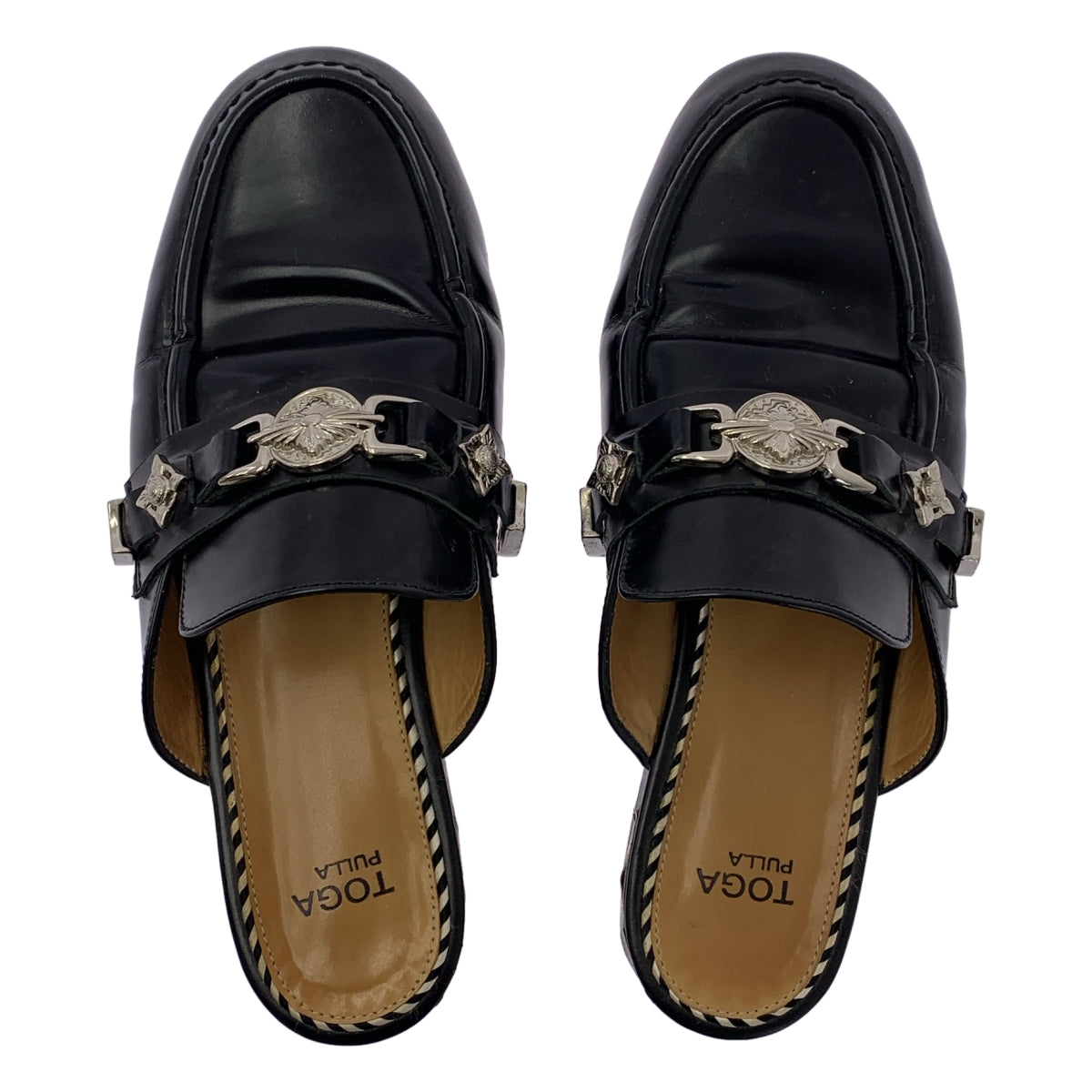 TOGA PULLA | POLIDO 皮革平底涼鞋/穆勒鞋 | 尺寸 38 | 女款