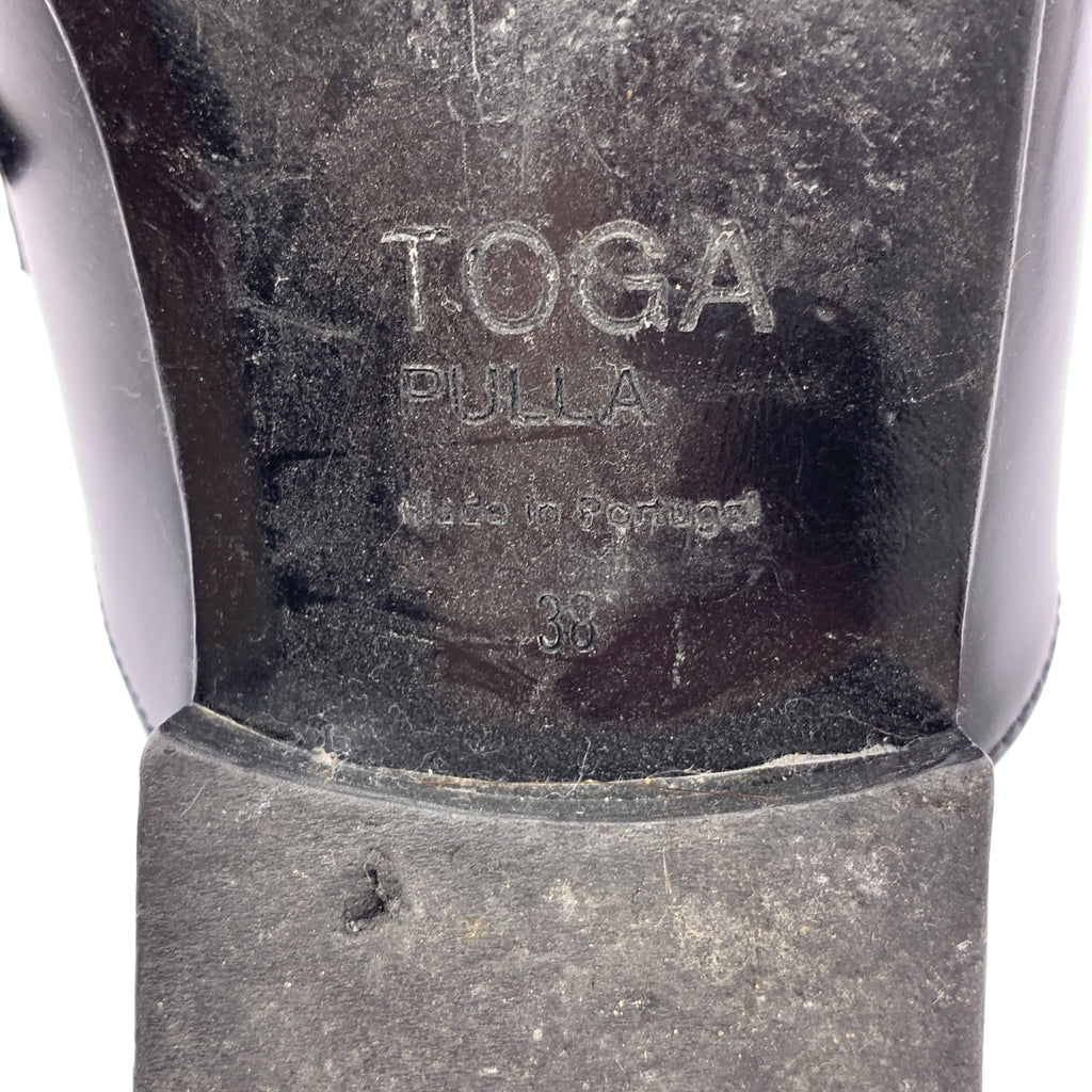 TOGA PULLA / 토가풀라 | POLIDO 폴리도 가죽 플랫 샌들 뮬 | 38 | 여성