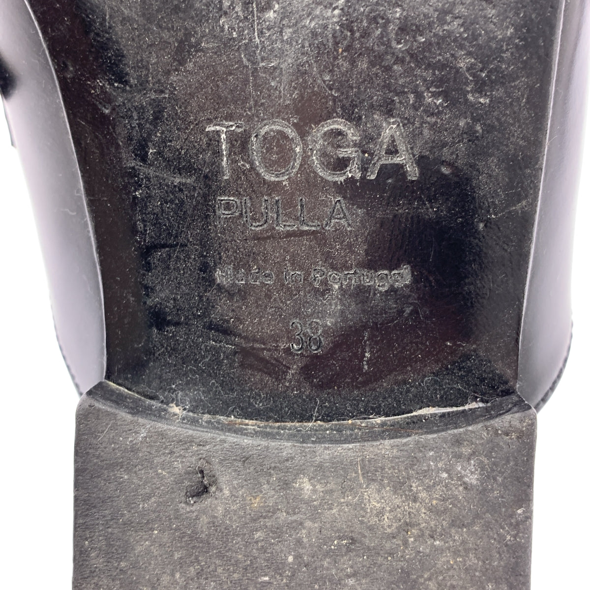 TOGA PULLA / 토가풀라 | POLIDO 폴리도 가죽 플랫 샌들 뮬 | 38 | 여성