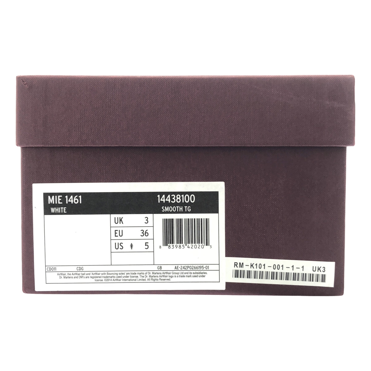 COMME des GARCONS COMME des GARCONS / コムコム | × Dr.Martens / ドクターマーチン MIE 1461 / 3 ホール レザー シューズ 革靴 | 3 | ブラック | レディース