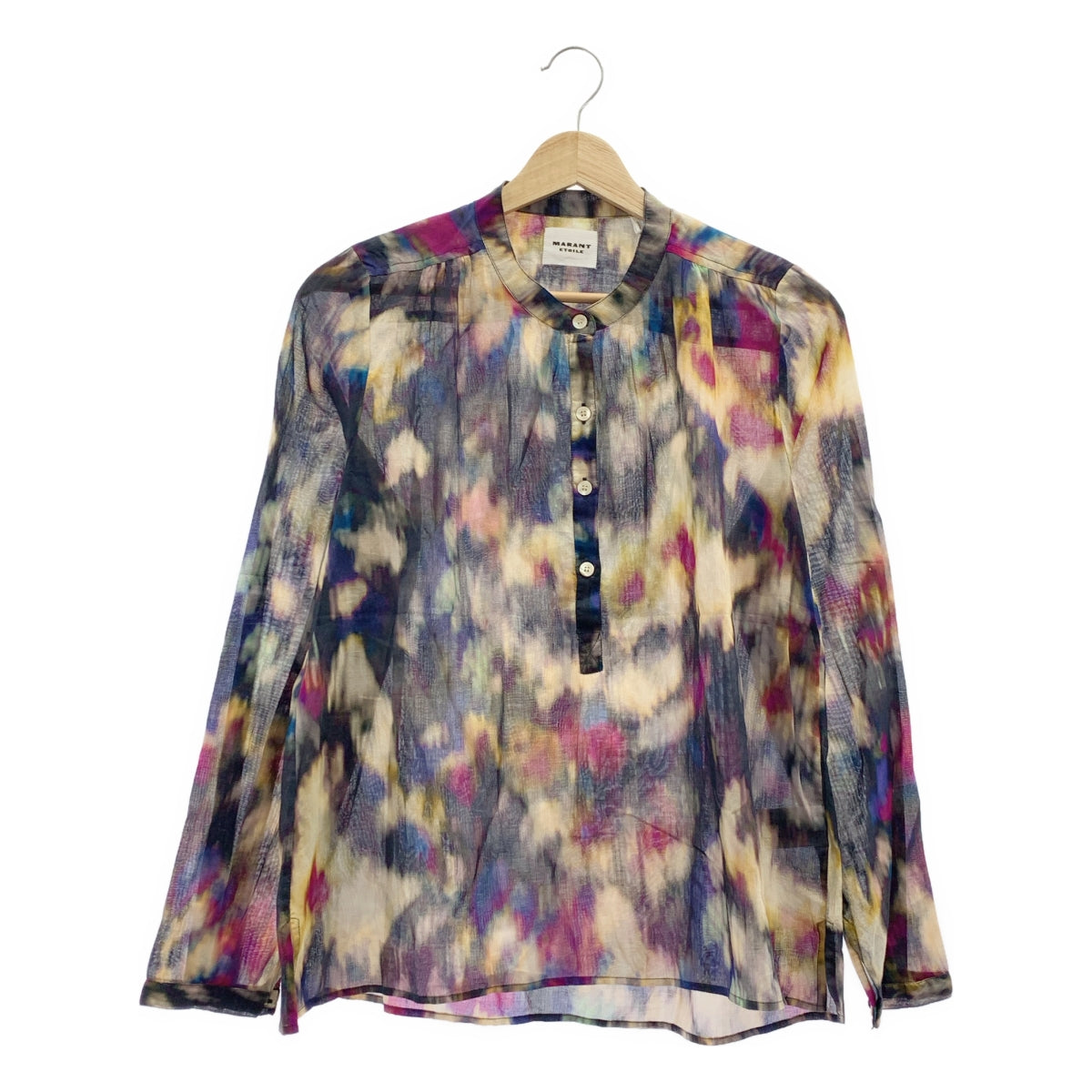 ISABEL MARANT ETOILE | 立領、標誌連結、開衩襯衫 | 尺寸 36 | 女款