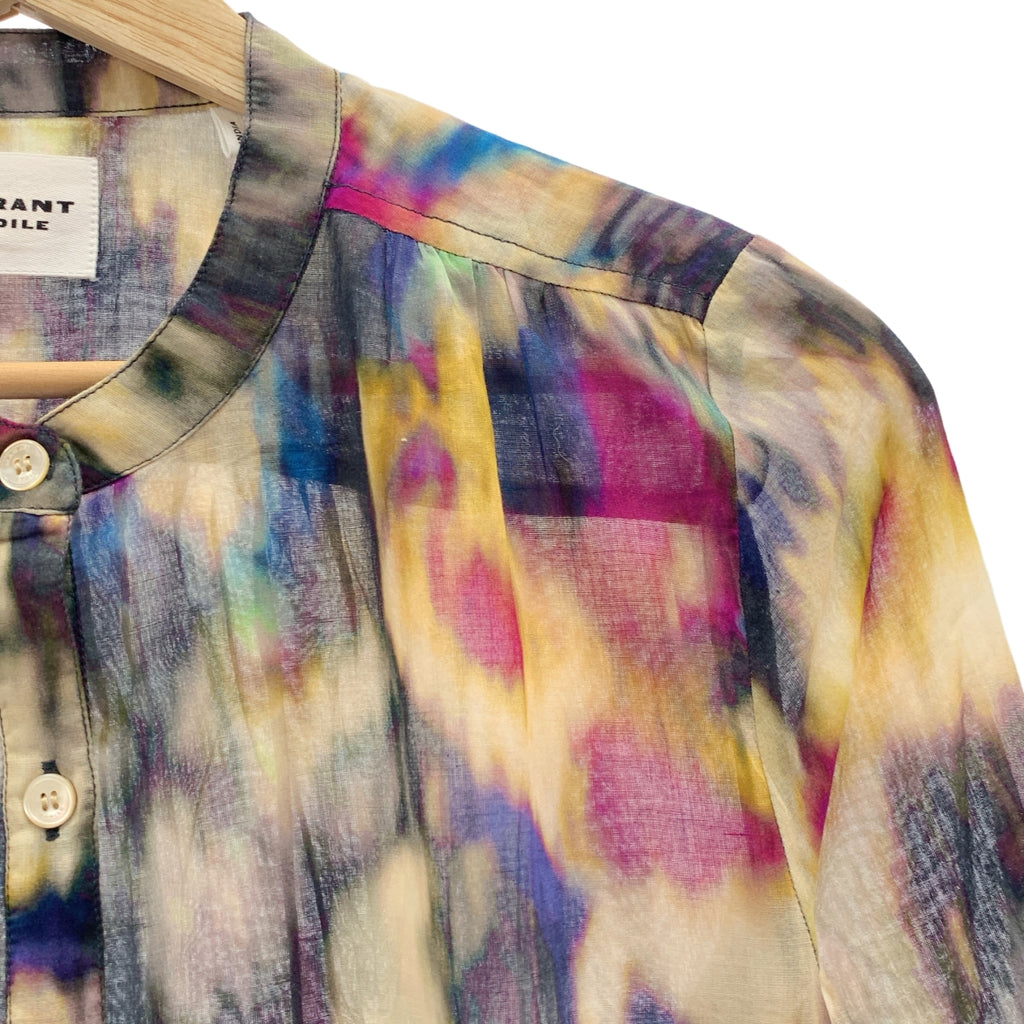 ISABEL MARANT ETOILE | 立領、標誌連結、開衩襯衫 | 尺寸 36 | 女款