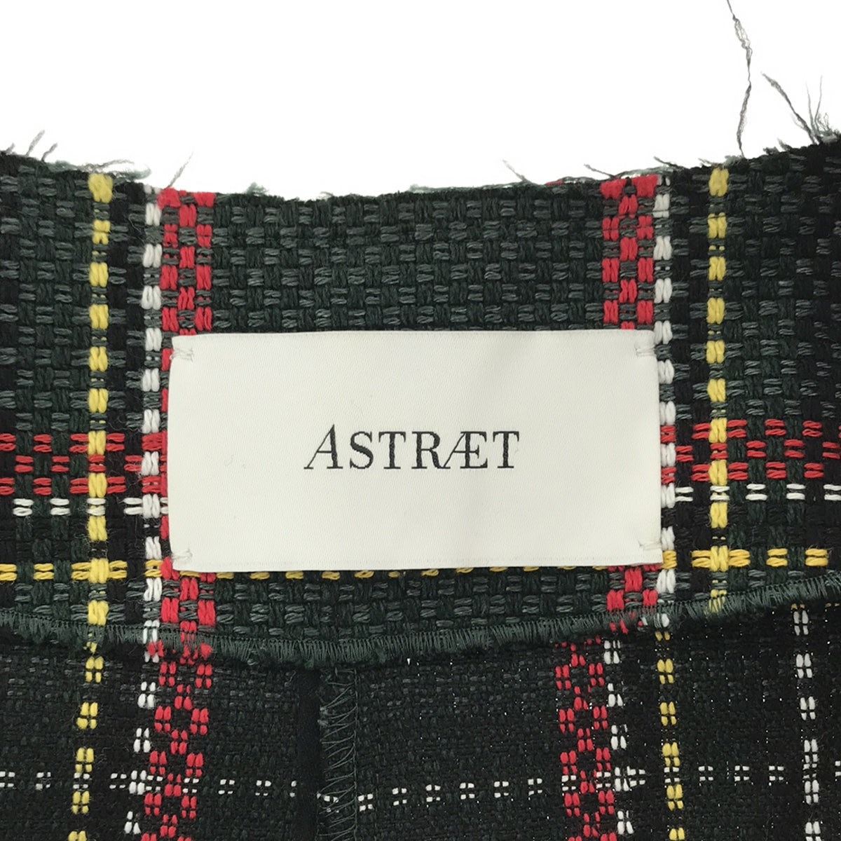 [Good Condition] ASTRAET / Astraet | Check Gathered Wrap Coat | 0 | Multicolor | Women's