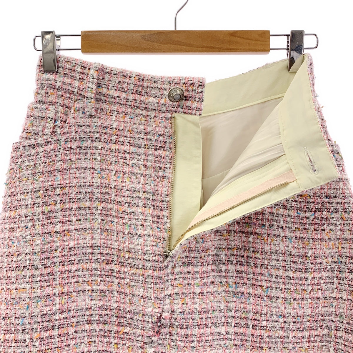 MADISON BLUE / 매디슨 블루 | 5POCKET REMAKE A-LINE SK F.TWEED 트위드 스커트 | 01(S) |