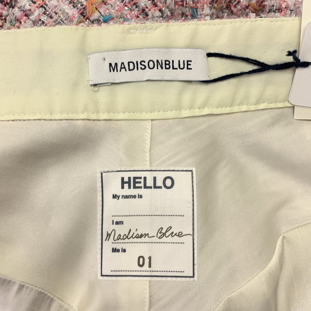 MADISON BLUE / 매디슨 블루 | 5POCKET REMAKE A-LINE SK F.TWEED 트위드 스커트 | 01(S) |