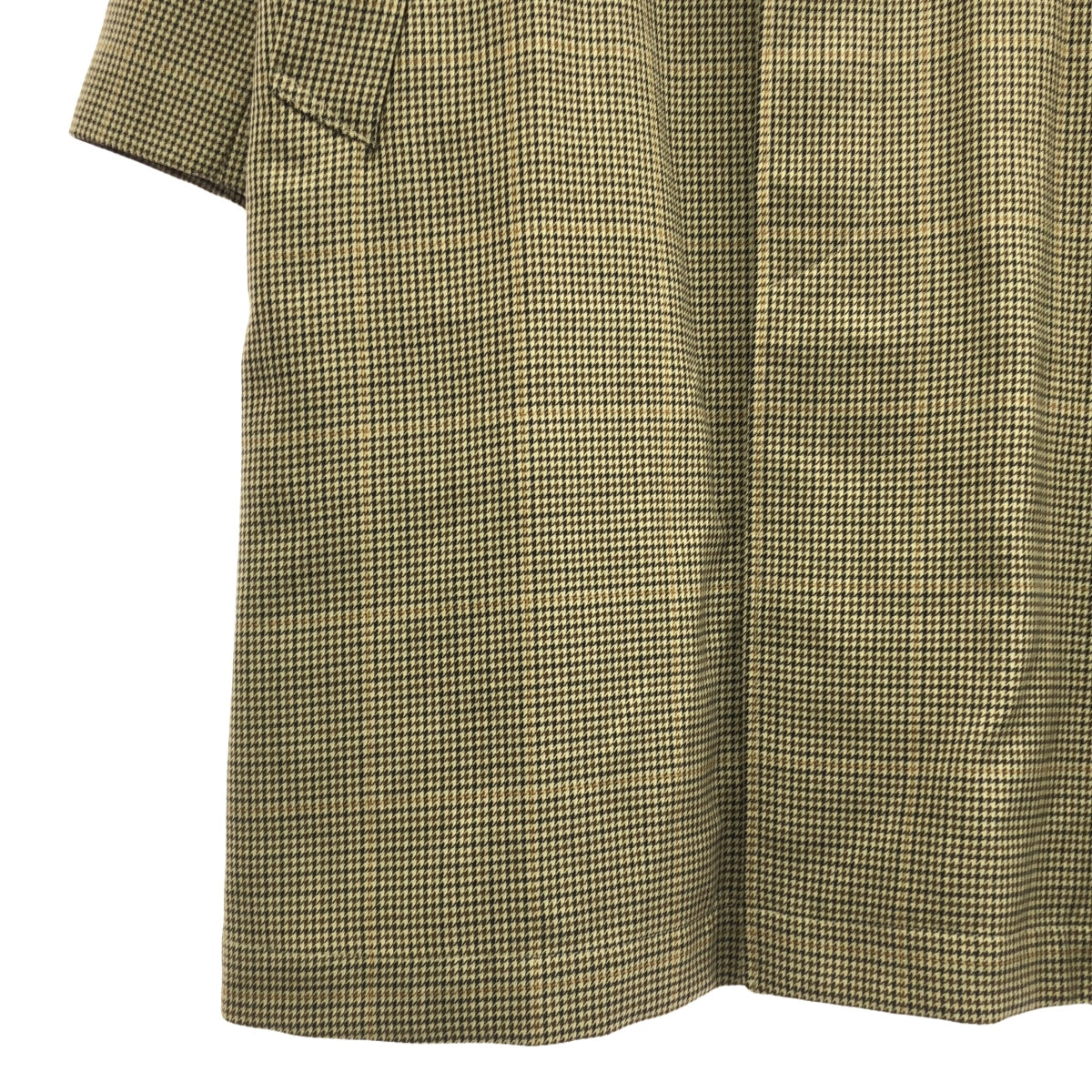 ORCIVAL / 오티발 | 치토리 격자 울 프라드 스텐 컬러 라글란 코트 | 0 | 베이지계 | 여성