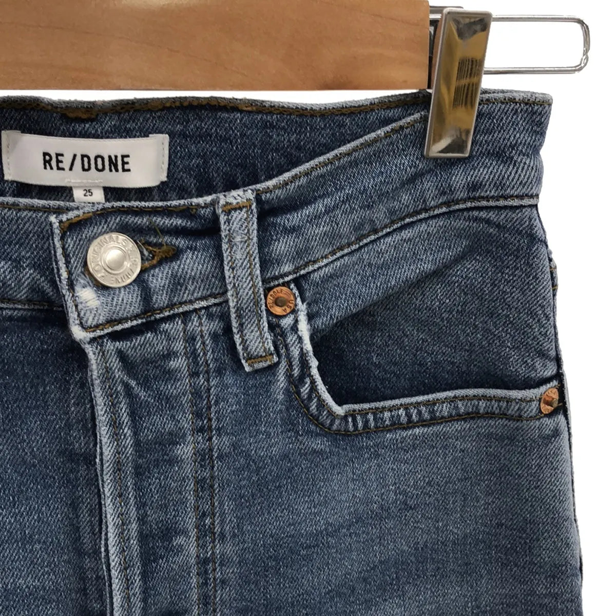 RE/DONE / リダン | 70S STOVE PIPE ストーブパイプデニムパンツ | 25 | インディゴ | レディース