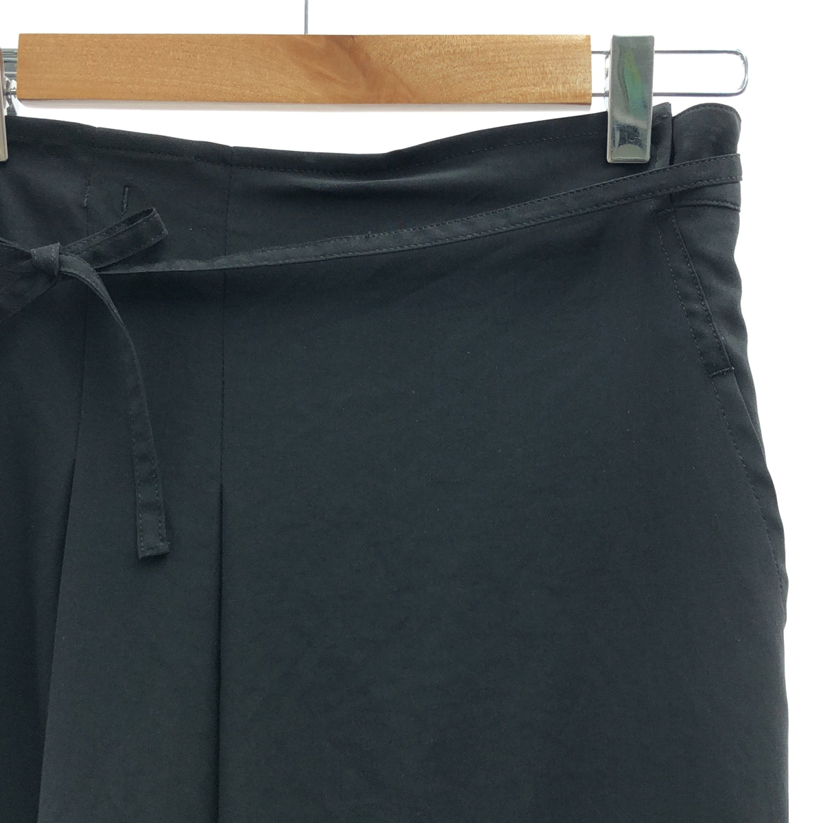 【美品】  Y's / ワイズヨウジヤマモト | 2018AW | トリアセテートポリエステル スカート パンツ | 1 | ブラック | レディース