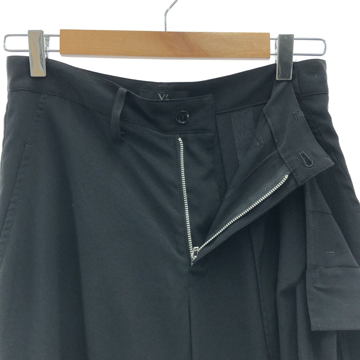 [近新] Y's / Y's Yohji Yamamoto | 2018 秋冬 | 三醋酸纖維聚酯裙/褲子 | 尺寸 1 | 黑色 | 女款