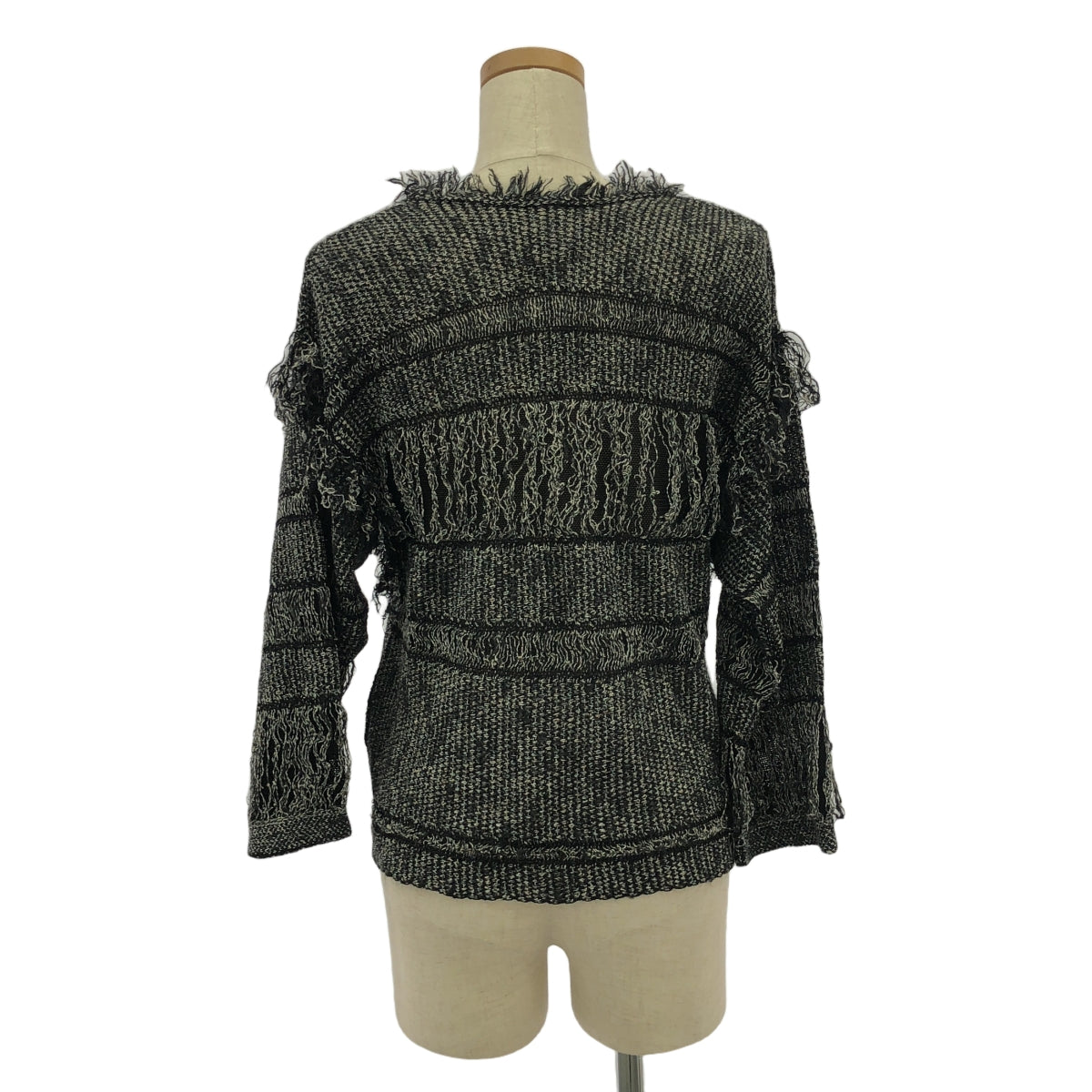 伊莎貝爾瑪蘭 |流蘇針織套頭衫 | 36 |黑色 |女性的