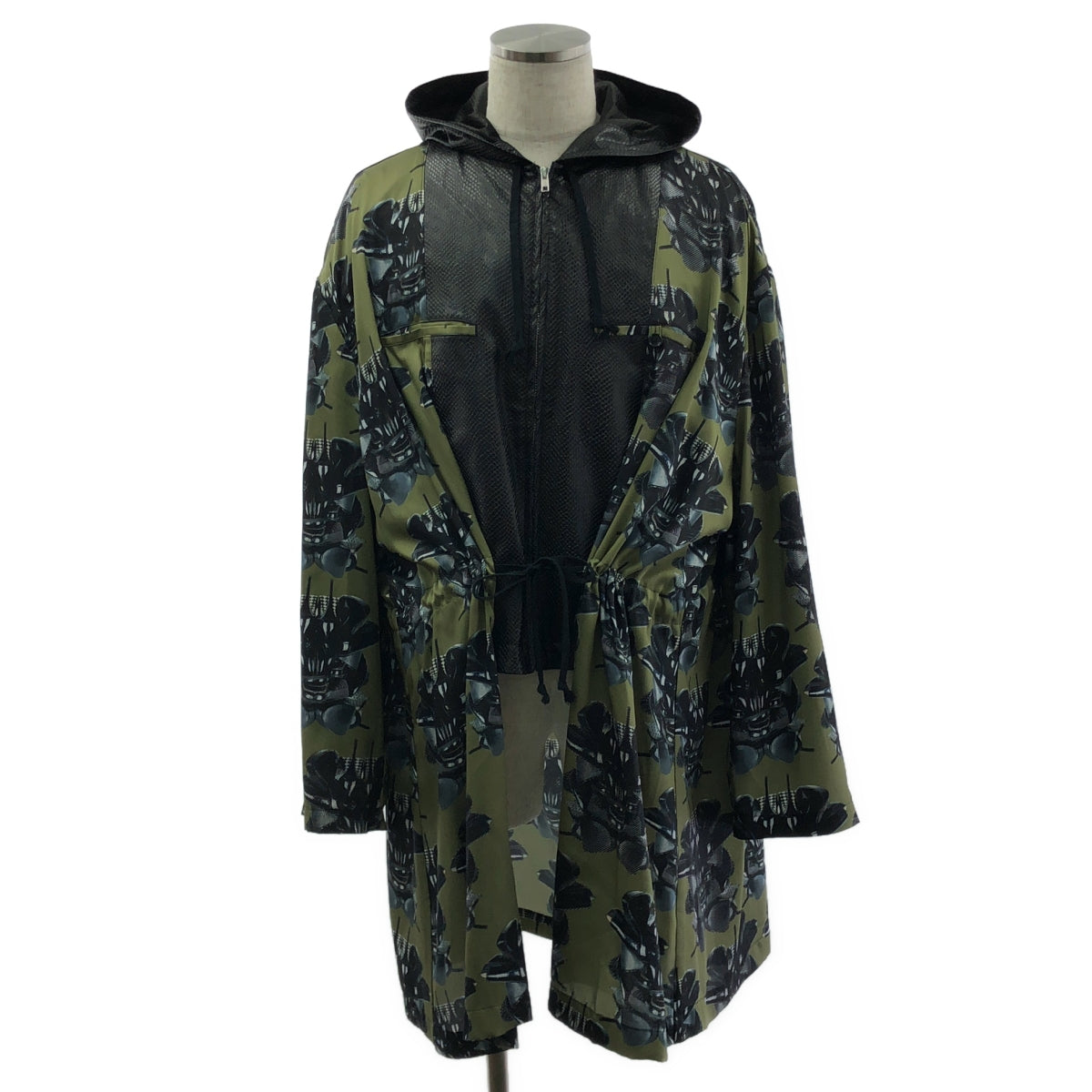 COMME des GARCONS HOMME PLUS / 콤데 갤슨 옴플루스 | 2021AW | Willie Cole 파이썬 엠보스 가짜 가죽 인사이드 아웃 코트 | S |