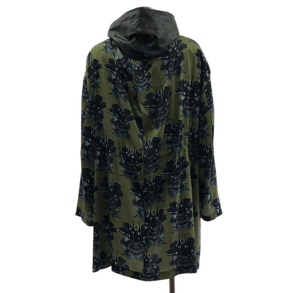 COMME des GARCONS HOMME PLUS / 콤데 갤슨 옴플루스 | 2021AW | Willie Cole 파이썬 엠보스 가짜 가죽 인사이드 아웃 코트 | S |