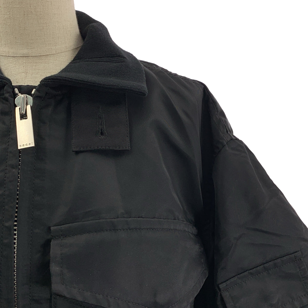 sacai / サカイ | ナイロン ジップ ボンバージャケット | 1
