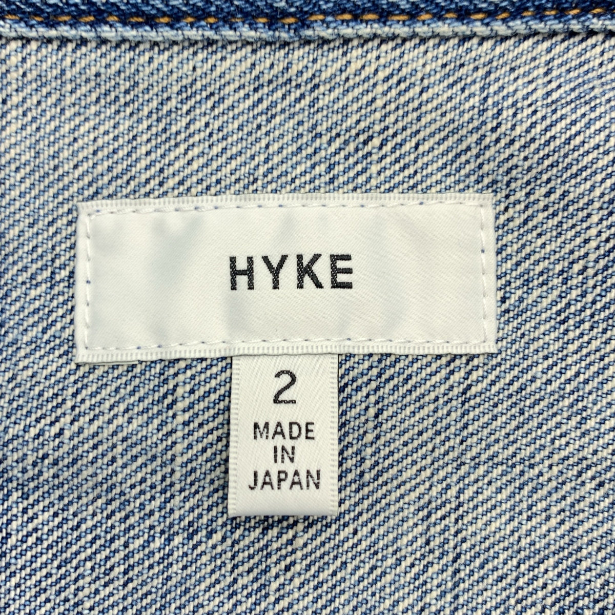 HYKE / 하이크 | BALLOON SLEEVE DENIM JACKET TYPE2 풍선 슬리브 데님 재킷 | 2 | 인디고 | 여성