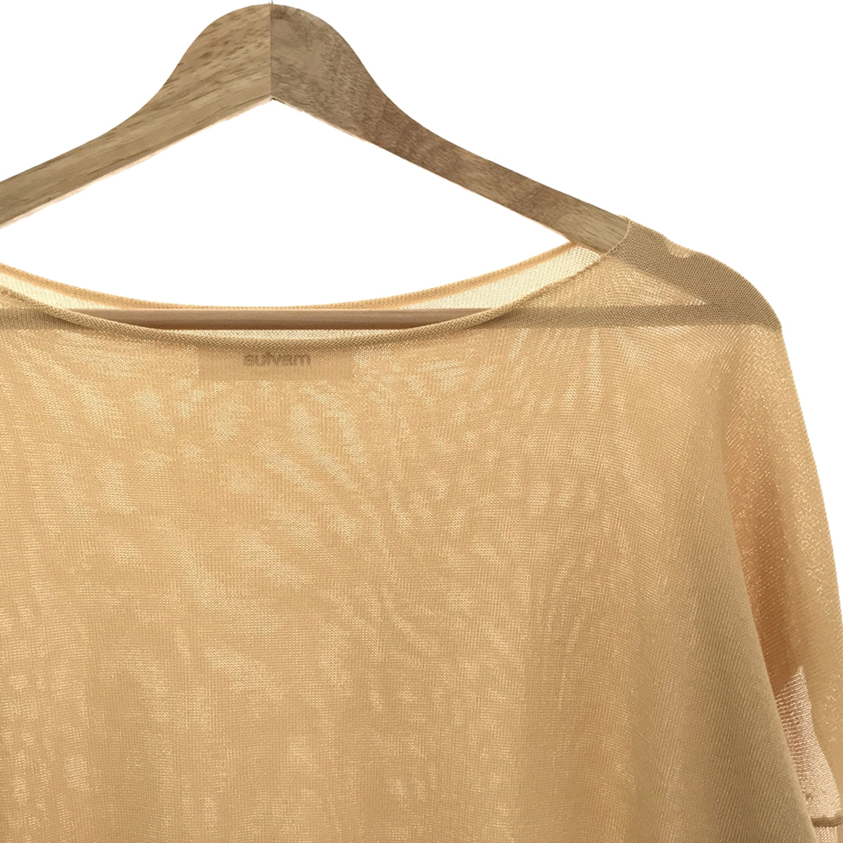 [New] sulvam / Sulvam | 2023SS | SEE-TROUGH OVER KNIT | S | Beige | Men's