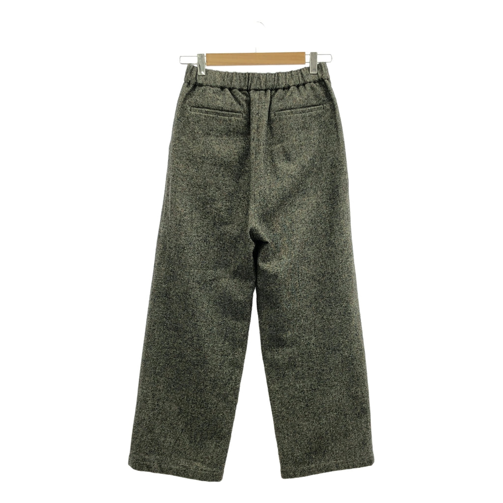 MORRIS &amp; SONS / 모리스 앤 샌즈 | 2023AW | 2 턱 트위드 스트레이트 팬츠 | 0 | 그레이 시스템 | 여성
